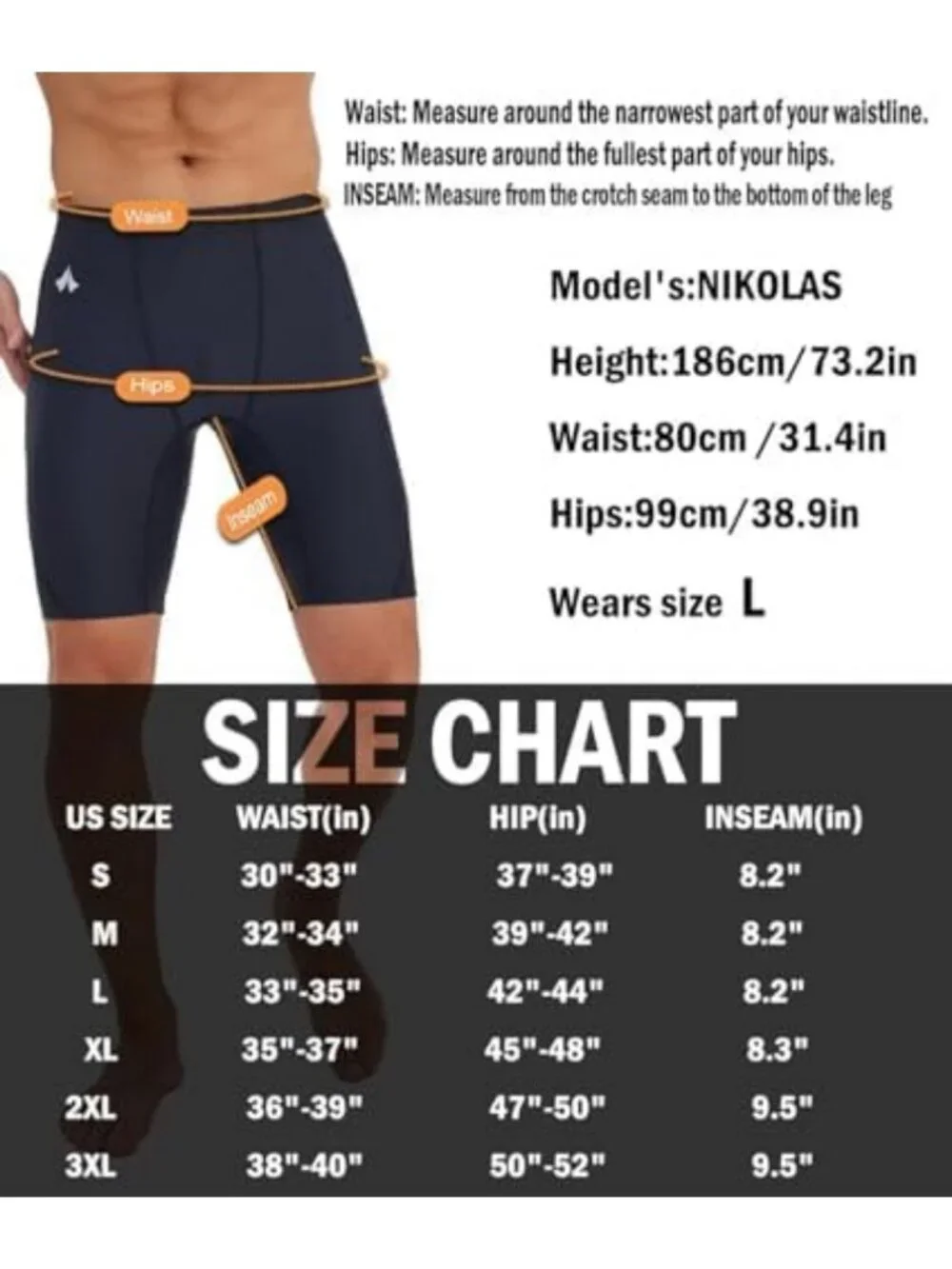 Men's Athletic Swim Jammers - Durable Endurance Racing Suit for Training